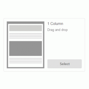MailChimp Template Basic 1 Column Drag And Drop